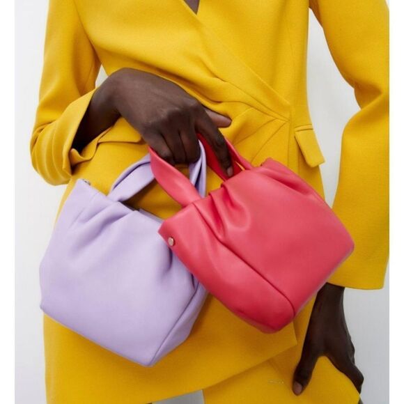 Zara Soft Mini Lavender Crossbody Bag - Picture 6 of 7